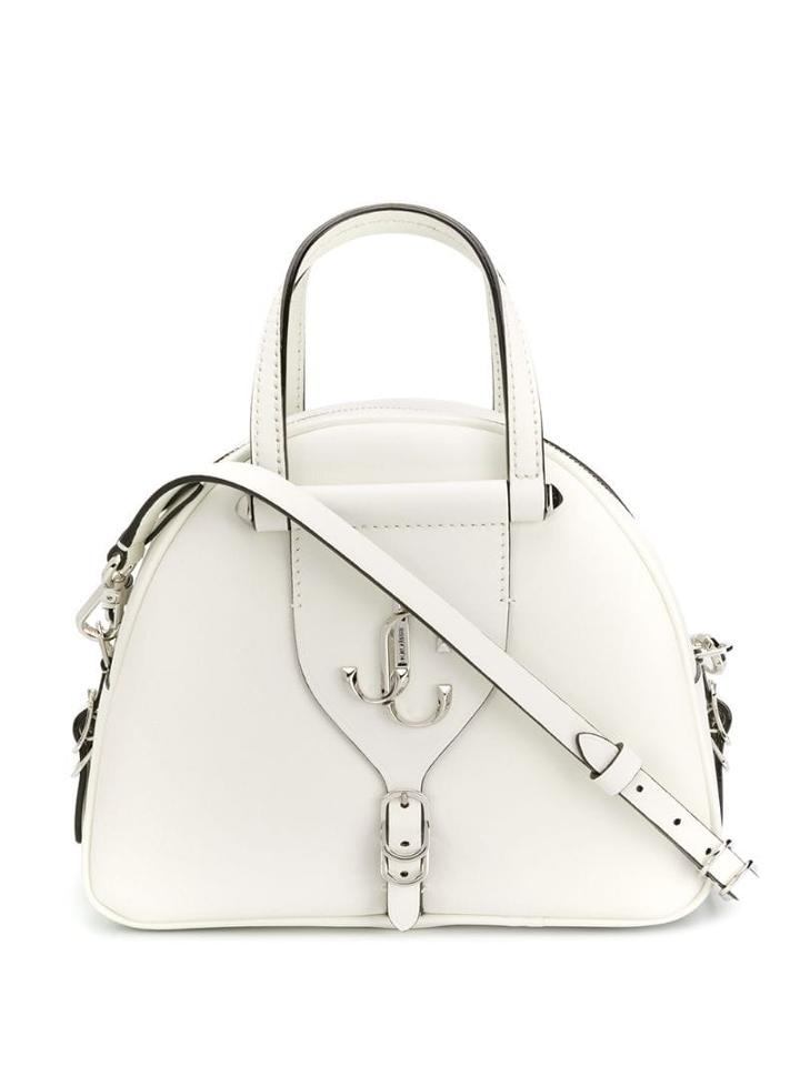 Jimmy Choo Varenne/s Bowling Bag - White