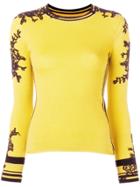 Ermanno Scervino Lace-embroidered Jumper - Yellow