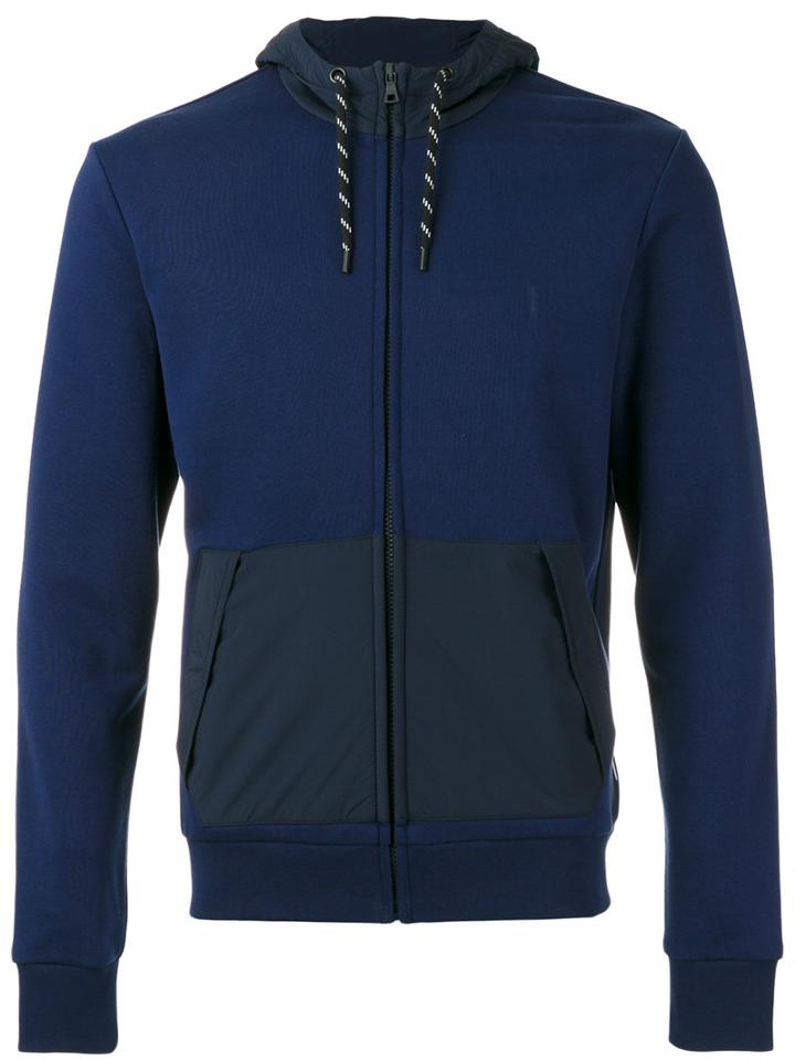 Orlebar Brown - Contrast Panel Hoodie - Men - Cotton/polyamide/spandex/elastane - S, Blue, Cotton/polyamide/spandex/elastane
