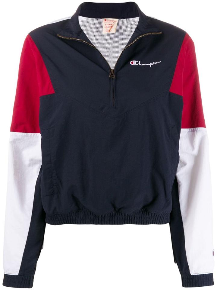 Champion Half-zip Colour-block Jacket - Blue