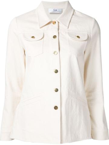 Co Ruffled Back Shirt Jacket