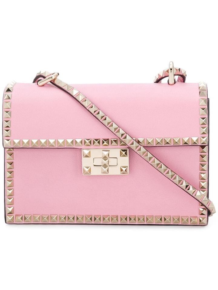 Valentino Small Valentino Garavani Rockstud Shoulder Bag - Pink &