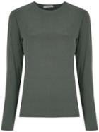 Egrey - Long Sleeves T-shirt - Women - Polyester/spandex/elastane/viscose - 40, Green, Polyester/spandex/elastane/viscose