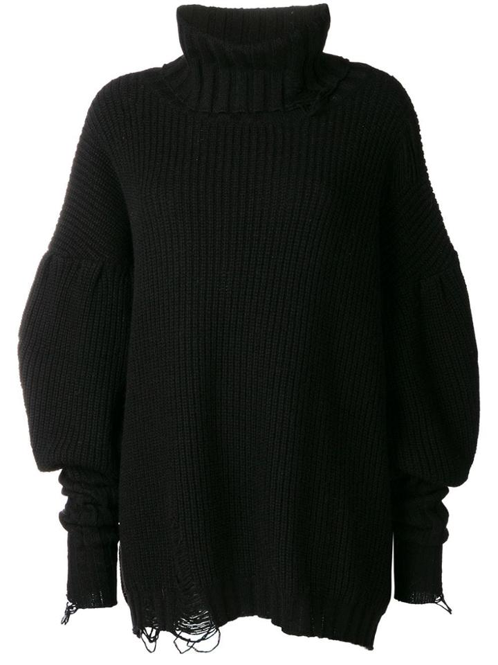 Circus Hotel Oversized Knit Jumper - Black