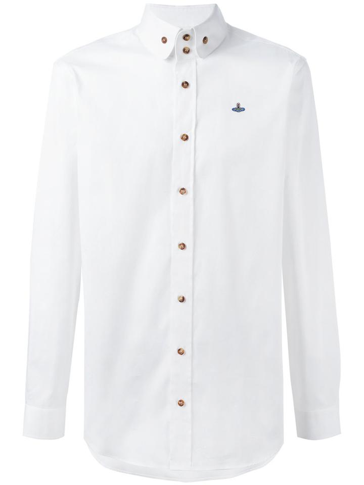 Vivienne Westwood Man Oxford Krall Shirt, Men's, Size: 48, White, Cotton