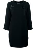 Boutique Moschino Lace Detail Jumper Dress, Women's, Size: 44, Black, Virgin Wool/triacetate/polyester