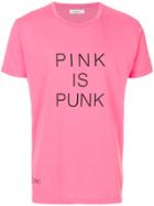 Valentino Pink Is Punk Slogan T-shirt - Pink & Purple