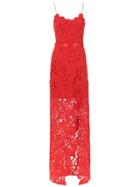 Tufi Duek Lace Long Dress - Red