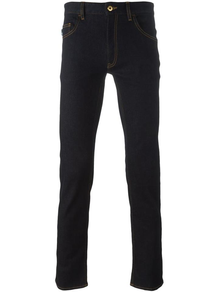 Love Moschino Slim Fit Jeans, Men's, Size: 32, Blue, Cotton/spandex/elastane