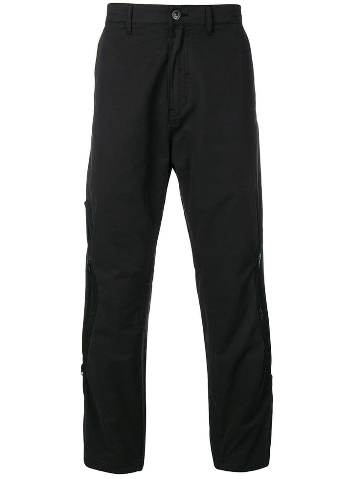 Stone Island Shadow Project Black Lightweight Zip Trousers