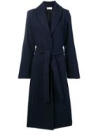 The Row Long Belted Coat - Blue