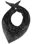 Paco Rabanne Sequined Scarf - Black