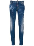Dsquared2 - Super Skinny Jeans - Women - Cotton/spandex/elastane - 46, Blue, Cotton/spandex/elastane