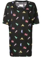 Maison Margiela Oversized Printed T-shirt - Black