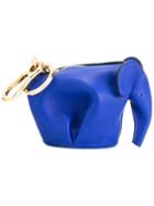 Loewe Elephant Purse, Women's, Blue, Leather
