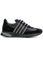 Balmain Side Zip Low Top Sneakers - Black