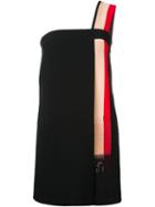 Emanuel Ungaro Striped Strap Mini Dress