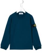 Stone Island Kids Crew Neck Sweatshirt, Boy's, Size: 6 Yrs, Blue
