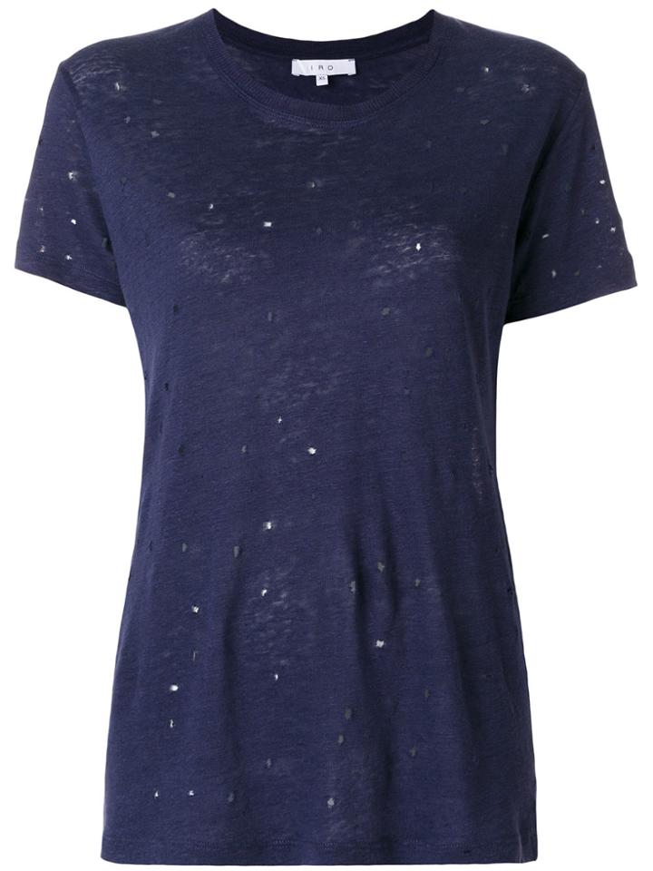 Iro Clay Distressed T-shirt - Blue