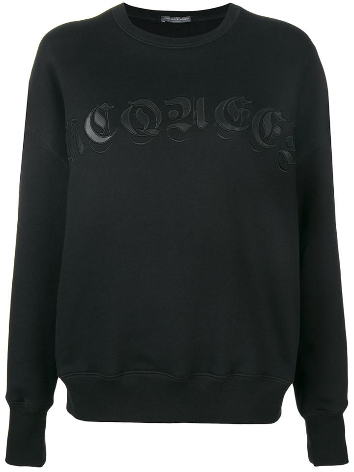 Alexander Mcqueen Logo Sweatshirt - Black