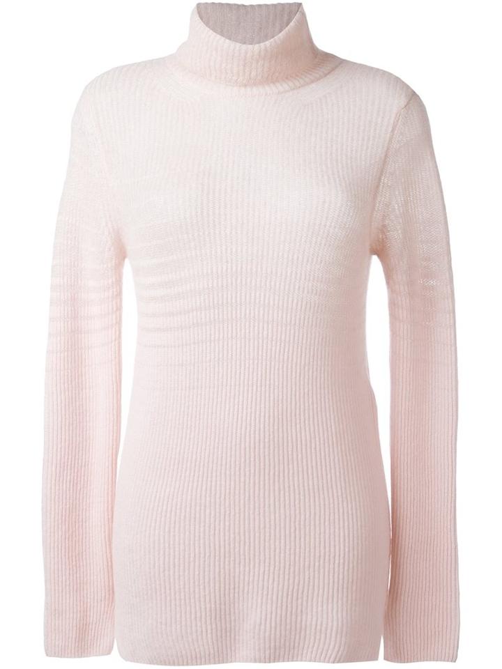 Fendi Roll Neck Jumper, Women's, Size: 42, Pink/purple, Polyamide/cashmere/mohair