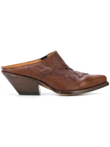 Buttero Elise Mules - Brown