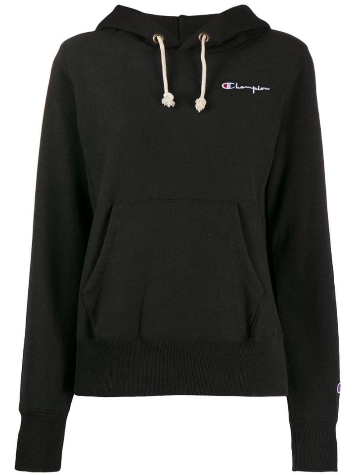 Champion Drawstring Hoodie - Black