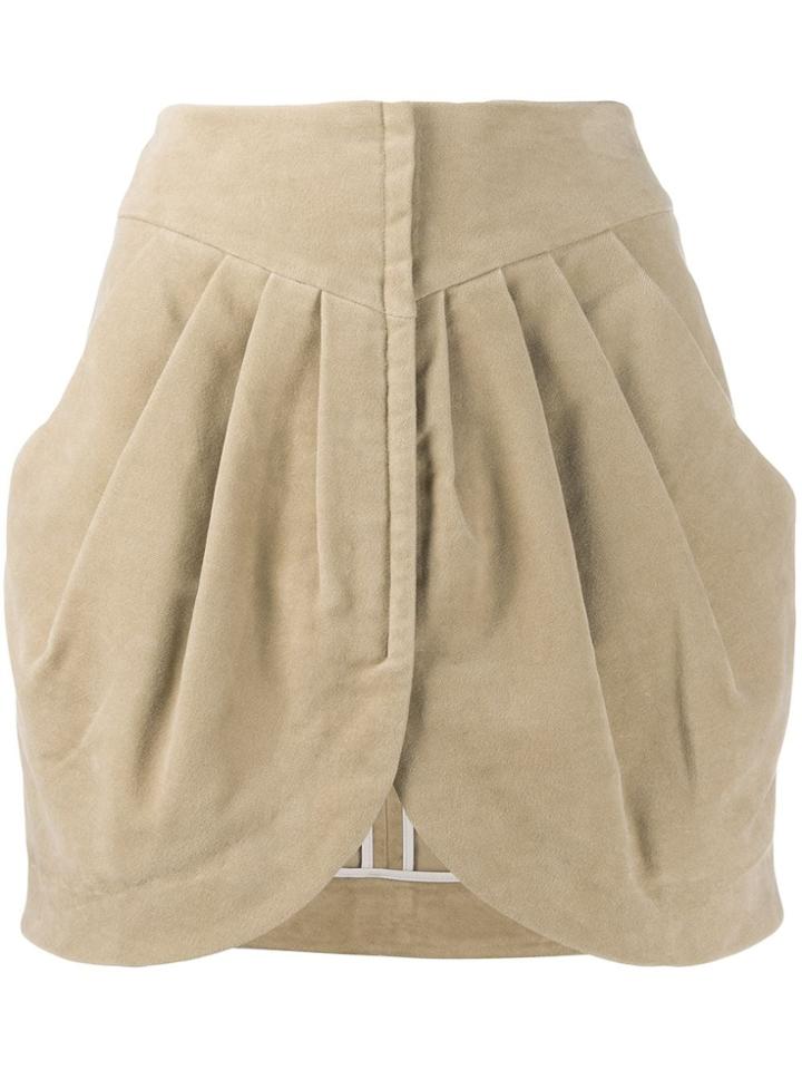 Isabel Marant Velvet Delijah Skirt - Neutrals