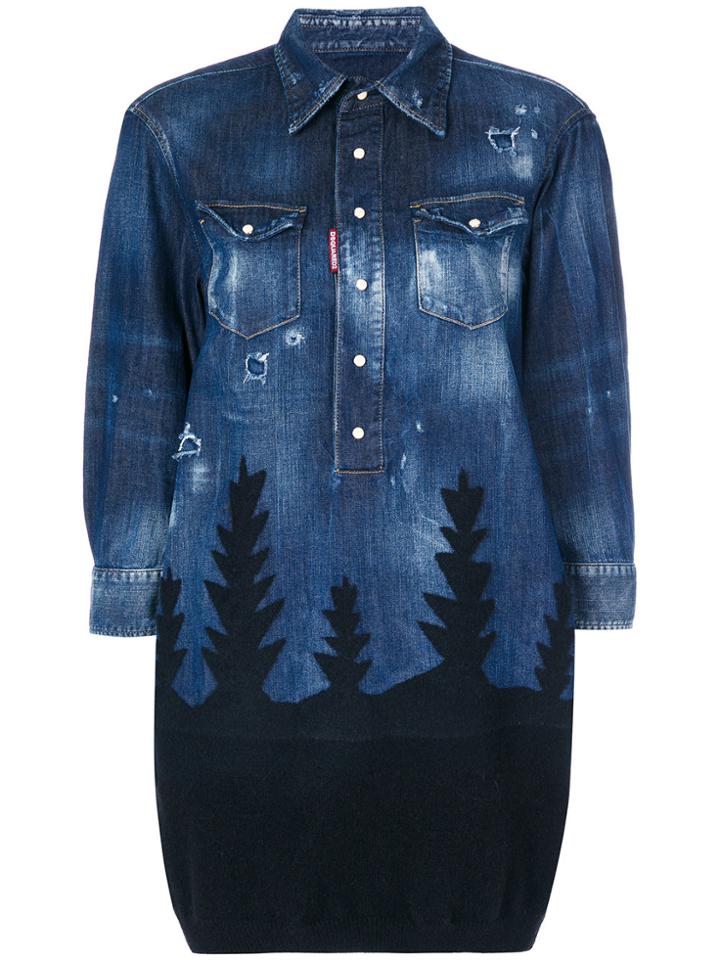 Dsquared2 Denim Forest Top - Blue