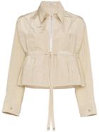 Supriya Lele Cropped Drawstring Jacket - Neutrals