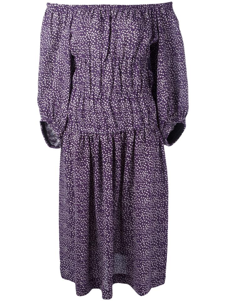 Sonia Rykiel Off-shoulder Shift Dress - Pink & Purple