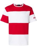 Calvin Klein 205w39nyc Block Striped T-shirt - Red
