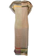 Faliero Sarti Tribal Print Dress - Neutrals