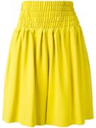 Rochas Wide Leg Shorts, Women's, Size: 42, Yellow/orange, Acetate/viscose/spandex/elastane