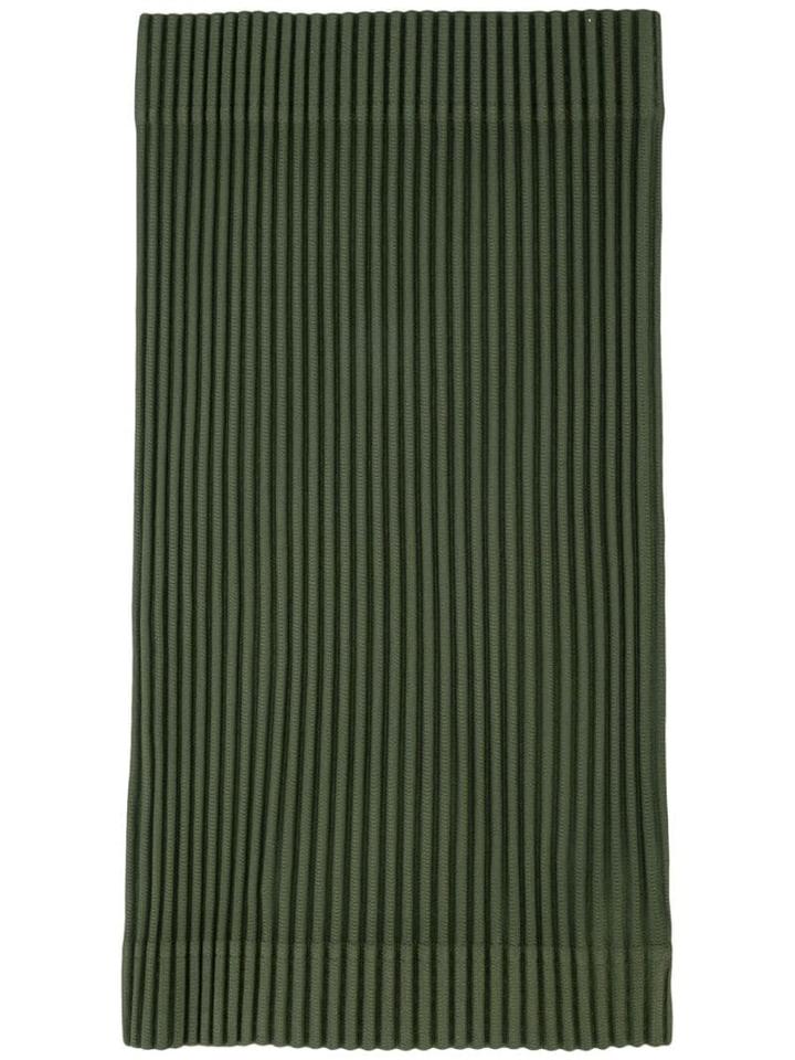 Homme Plissé Issey Miyake Ribbed Tube Hat - Green