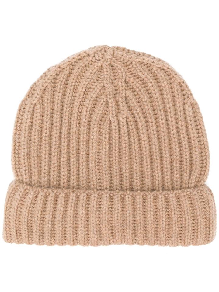 Zanone Cashmere Beanie - Nude & Neutrals