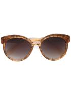 Jacques Marie Mage 'cleo' Sunglasses - Nude & Neutrals