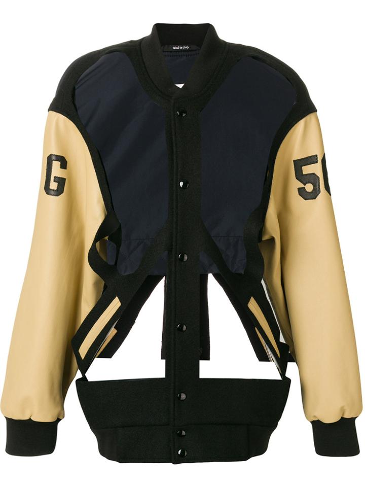 Maison Margiela Cutout Bomber Jacket - Black