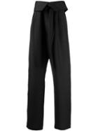 Loewe Fold-over Trousers - Black