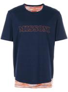 Missoni Logo Print T-shirt - Blue
