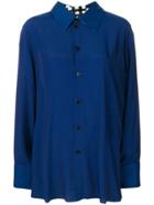Marni Back Button Detail Classic Shirt - Blue