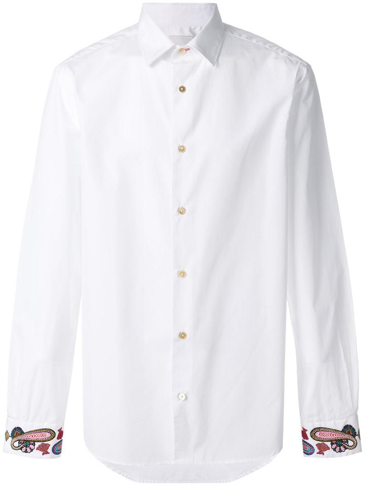 Paul Smith - Paisley Cuff Shirt - Men - Cotton - 17 1/2, White, Cotton