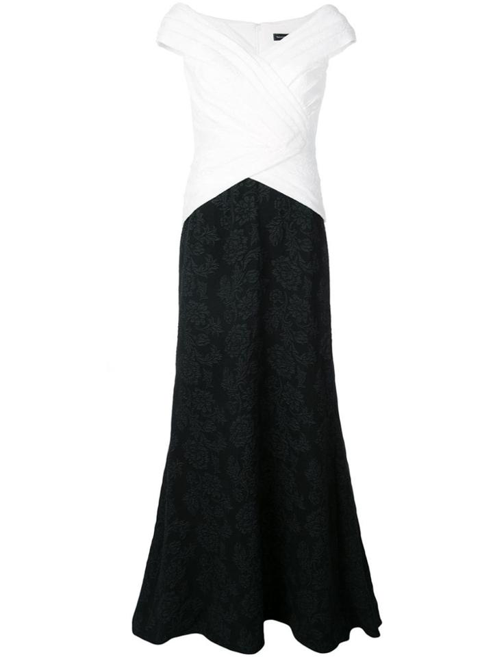 Tadashi Shoji Colour-block Gown - White