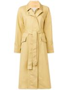 Holland & Holland Belted Trench Coat - Yellow