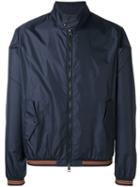 Moncler Contrast Trim Lightweight Jacket, Men's, Size: 1, Blue, Polyamide
