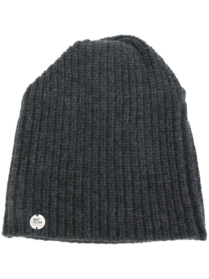 Lost & Found Ria Dunn - Twisted Beanie - Men - Angora/wool - S, Grey, Angora/wool
