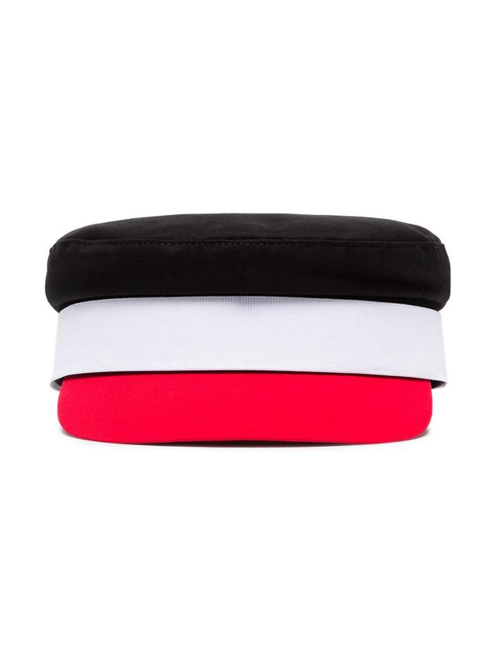 Ruslan Baginskiy Black, White And Red Baker Boy Cotton Cap