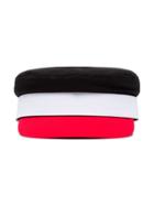 Ruslan Baginskiy Black, White And Red Baker Boy Cotton Cap