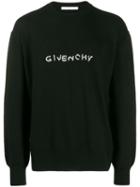 Givenchy Embroidered Logo Sweater - Black