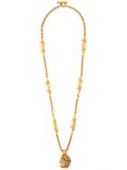 Chanel Vintage Long Pendant Necklace - Metallic